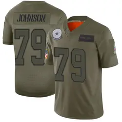 Nike Marcellus Johnson Dallas Cowboys Youth Limited Camo 2019 Salute to Service Jersey