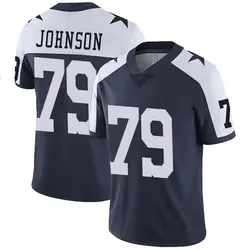 Nike Marcellus Johnson Dallas Cowboys Youth Limited Navy Alternate Vapor Untouchable Jersey