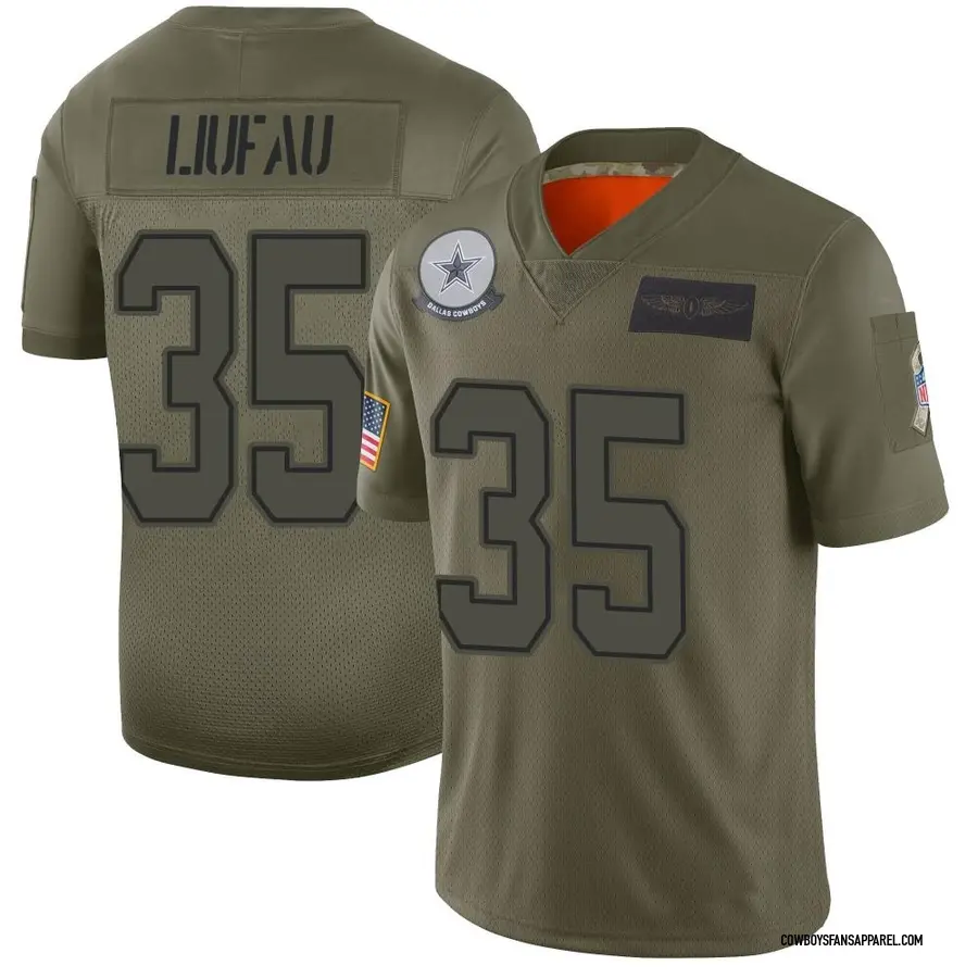 Nike Marist Liufau Dallas Cowboys Men's Limited Camo 2019 Salute to Service Jersey