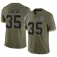 Nike Marist Liufau Dallas Cowboys Men's Limited Olive 2022 Salute To Service Jersey