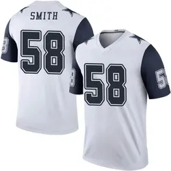 Mazi Smith Dallas Cowboys Men's Legend White Color Rush Jersey