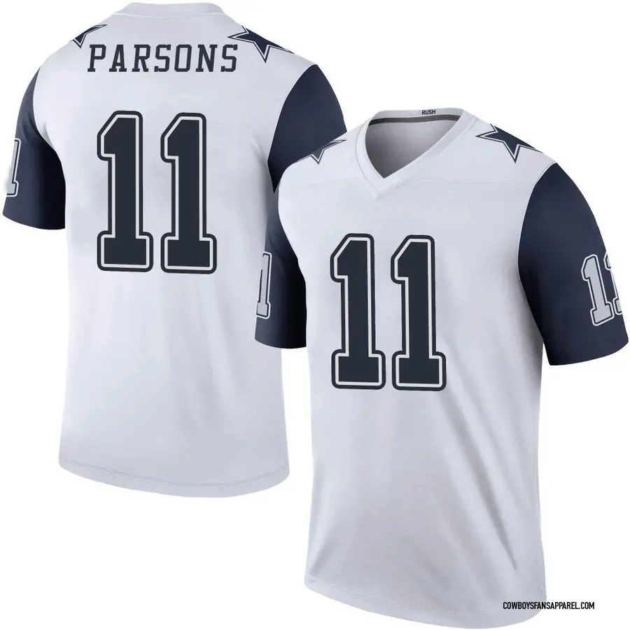 Nike Micah Parsons Dallas Cowboys Men's Legend White Color Rush Jersey