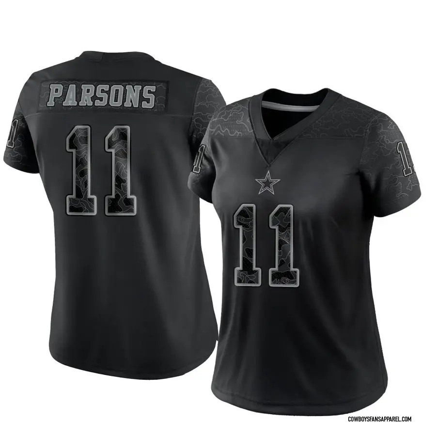 Nike Micah Parsons Dallas Cowboys Women's Limited Black Reflective Jersey