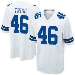 Nike Michael Trigg Dallas Cowboys Men's Game White Jersey