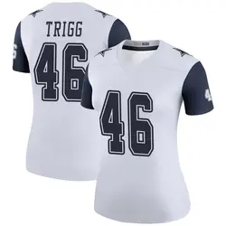 Nike Michael Trigg Dallas Cowboys Women's Legend White Color Rush Jersey