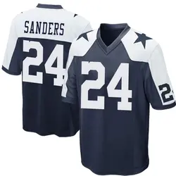 Nike Miles Sanders Dallas Cowboys Men's Game Navy Blue Throwback Jersey