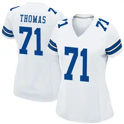 Nike Nathan Thomas Dallas Cowboys Women's Game White Jersey