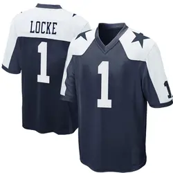 Nike P.J. Locke Dallas Cowboys Men's Game Navy Blue Throwback Jersey
