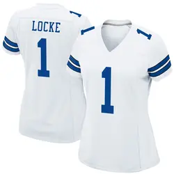 Nike P.J. Locke Dallas Cowboys Women's Game White Jersey