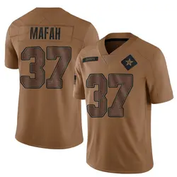 Nike Phil Mafah Dallas Cowboys Men's Limited Brown 2023 Salute To Service Jersey