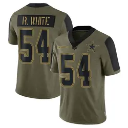 Nike Randy White Dallas Cowboys Men's Limited Olive 2021 Salute To Service Jersey