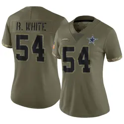 Nike Randy White Dallas Cowboys Women's Limited Olive 2022 Salute To Service Jersey