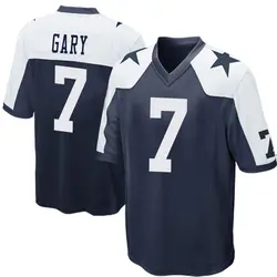 Nike Rashan Gary Dallas Cowboys Youth Game Navy Blue Throwback Jersey