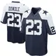 Nike Rico Dowdle Dallas Cowboys Men's Game Navy Blue Throwback Jersey