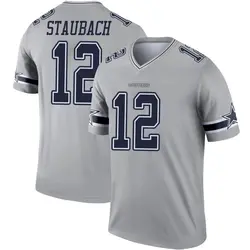 Nike Roger Staubach Dallas Cowboys Men's Legend Gray Inverted Jersey