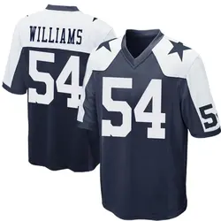 Nike Sam Williams Dallas Cowboys Men's Game Navy Blue Throwback Jersey