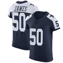 Nike Shemar James Dallas Cowboys Men's Elite Navy Alternate Vapor Untouchable Jersey