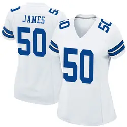 Nike Shemar James Dallas Cowboys Women's Game White Jersey