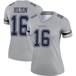 Nike T.Y. Hilton Dallas Cowboys Women's Legend Gray Inverted Jersey