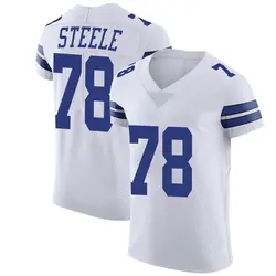 Nike Terence Steele Dallas Cowboys Men's Elite White Vapor Untouchable Jersey
