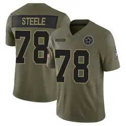 Nike Terence Steele Dallas Cowboys Men's Limited Olive 2025 Salute to Service Jersey