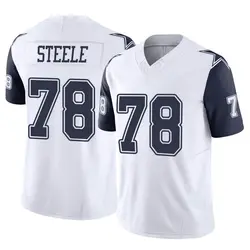 Nike Terence Steele Dallas Cowboys Youth Limited White 2nd Alternate Vapor F.U.S.E. Jersey