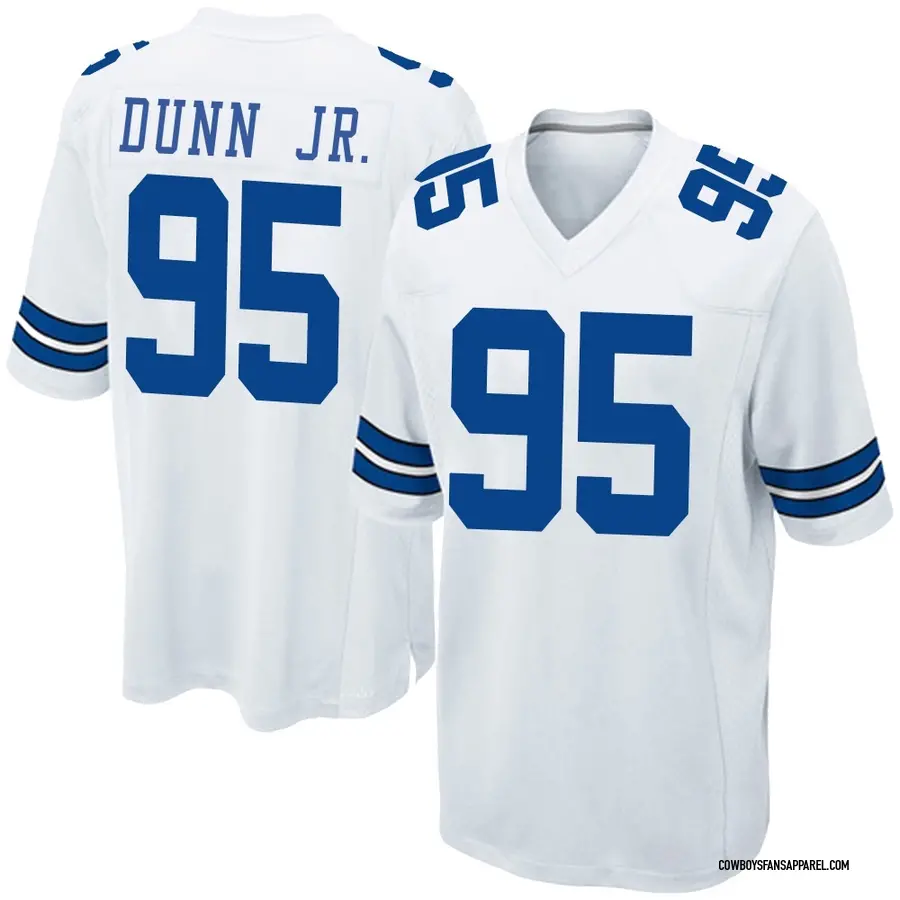 Nike Tommy Dunn Jr. Dallas Cowboys Men's Game White Jersey