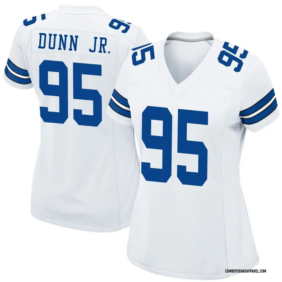 Nike Tommy Dunn Jr. Dallas Cowboys Women's Game White Jersey