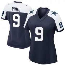 Nike Tony Romo Dallas Cowboys Women's Game Navy Alternate Jersey