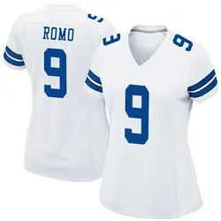 Nike Tony Romo Dallas Cowboys Women's Game White Jersey