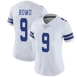 Nike Tony Romo Dallas Cowboys Women's Limited White Vapor Untouchable Jersey