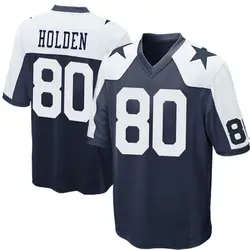 Nike Traeshon Holden Dallas Cowboys Men's Game Navy Blue Throwback Jersey