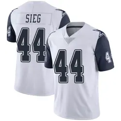 Trent Sieg Dallas Cowboys Youth Limited White Color Rush Vapor Untouchable Jersey