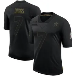 Trevon Diggs Dallas Cowboys Men's Limited Black 2020 Salute To Service Jersey