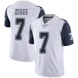 Trevon Diggs Dallas Cowboys Men's Limited White Color Rush Vapor Untouchable Jersey