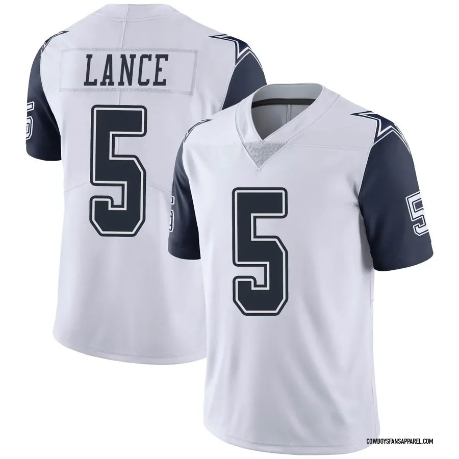 Nike Trey Lance Dallas Cowboys Youth Limited White Color Rush Vapor  Untouchable Jersey