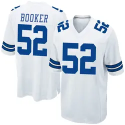 Nike Tyler Booker Dallas Cowboys Youth Game White Jersey