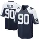 Nike Tyrus Wheat Dallas Cowboys Men's Game Navy Blue Throwback Jersey