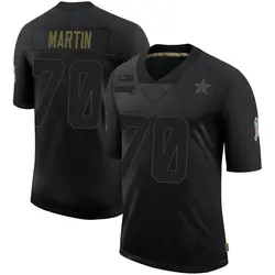 Nike Zack Martin Dallas Cowboys Men's Limited Black 2020 Salute To Service Jersey