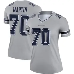 Nike Zack Martin Dallas Cowboys Women's Legend Gray Inverted Jersey