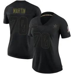 Nike Zack Martin Dallas Cowboys Women's Limited Black 2020 Salute To Service Jersey