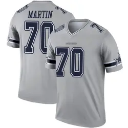 Nike Zack Martin Dallas Cowboys Youth Legend Gray Inverted Jersey