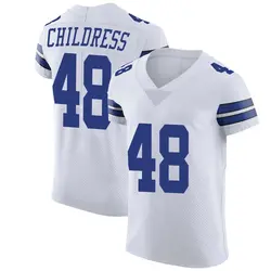Nike Zion Childress Dallas Cowboys Men's Elite White Vapor Untouchable Jersey