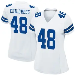 Nike Zion Childress Dallas Cowboys Women's Game White Jersey